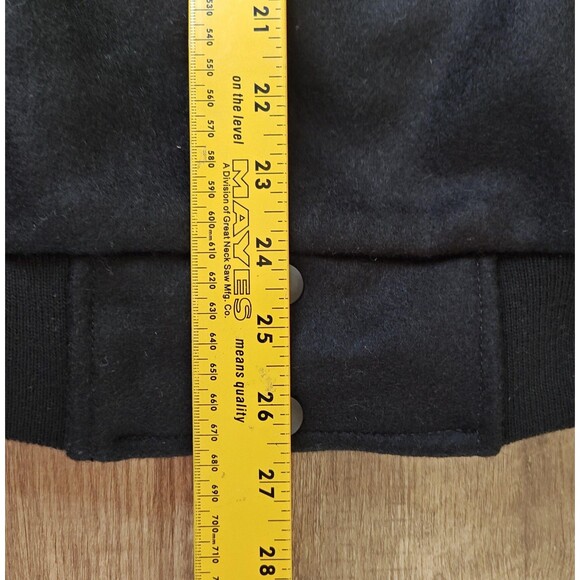 Rare VTG Space Jam Jacket Mens Large Black Blue Wool Warner Bros WB Movie 90s - Picture 15 of 16